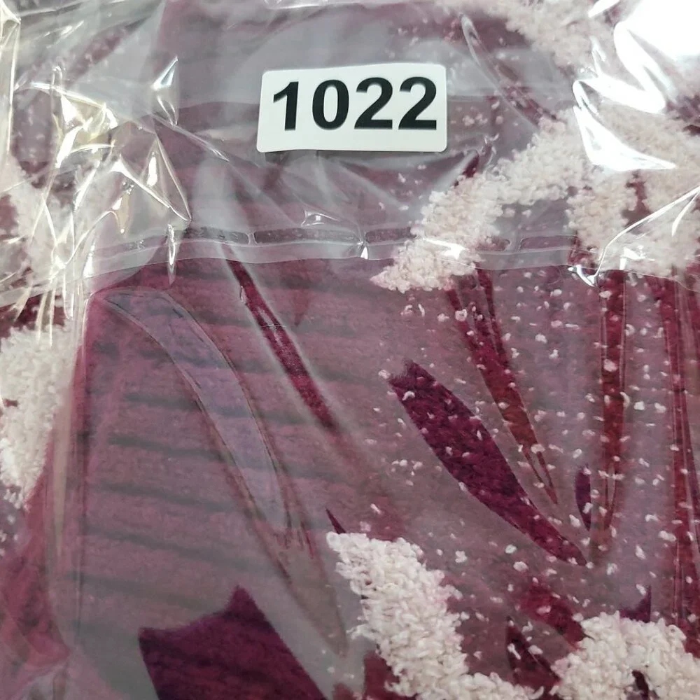 Derek Heart Cropped Bow Sweater Womens Size Large Soft Warm Comfy Preppy Purple - Picture 11 of 11